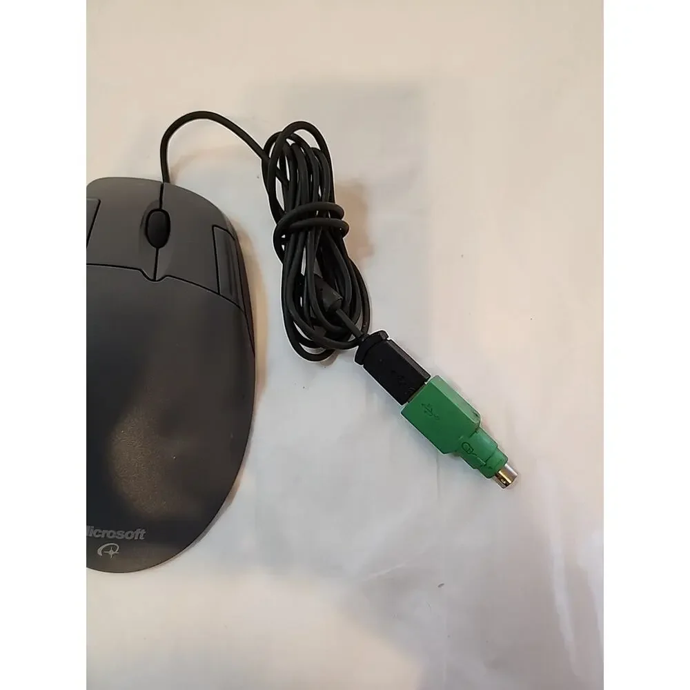 Microsoft Trackball Optical 1.0 PS2 USB Compatible Mouse X08-70386 Works